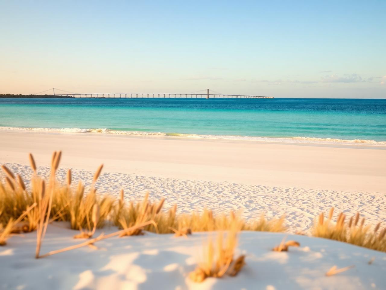 The northern tip of Anna Maria Island. Considered by locals the most beautiful beach in the entire Tampa Bay region. Views of Egmont Key and the Sunshine Skyway. Best sunset on the Gulf Coast.