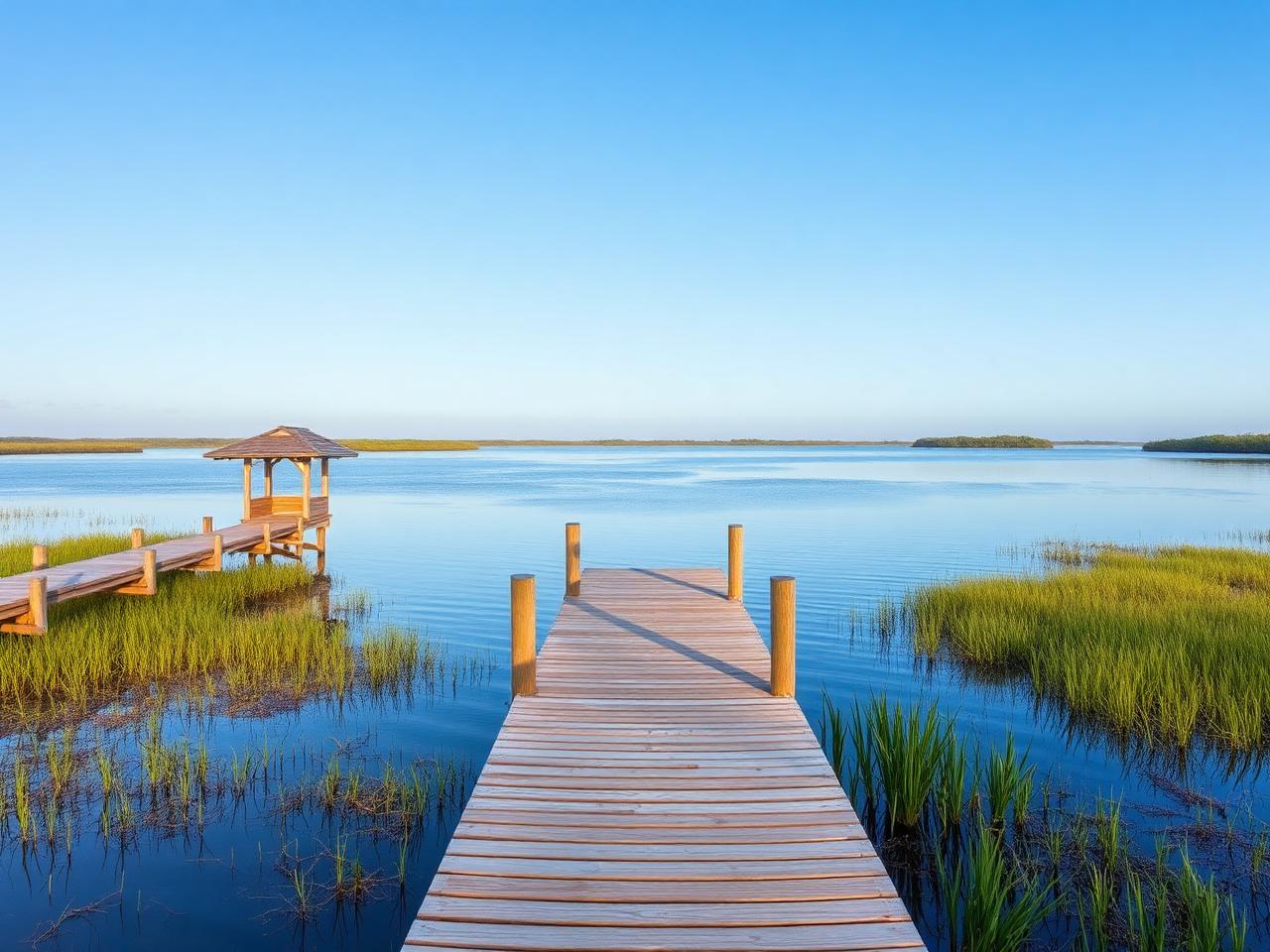Tampa Bay shoreline park with boat launch, fishing pier, primitive camping, and a beach. Quiet during the week.