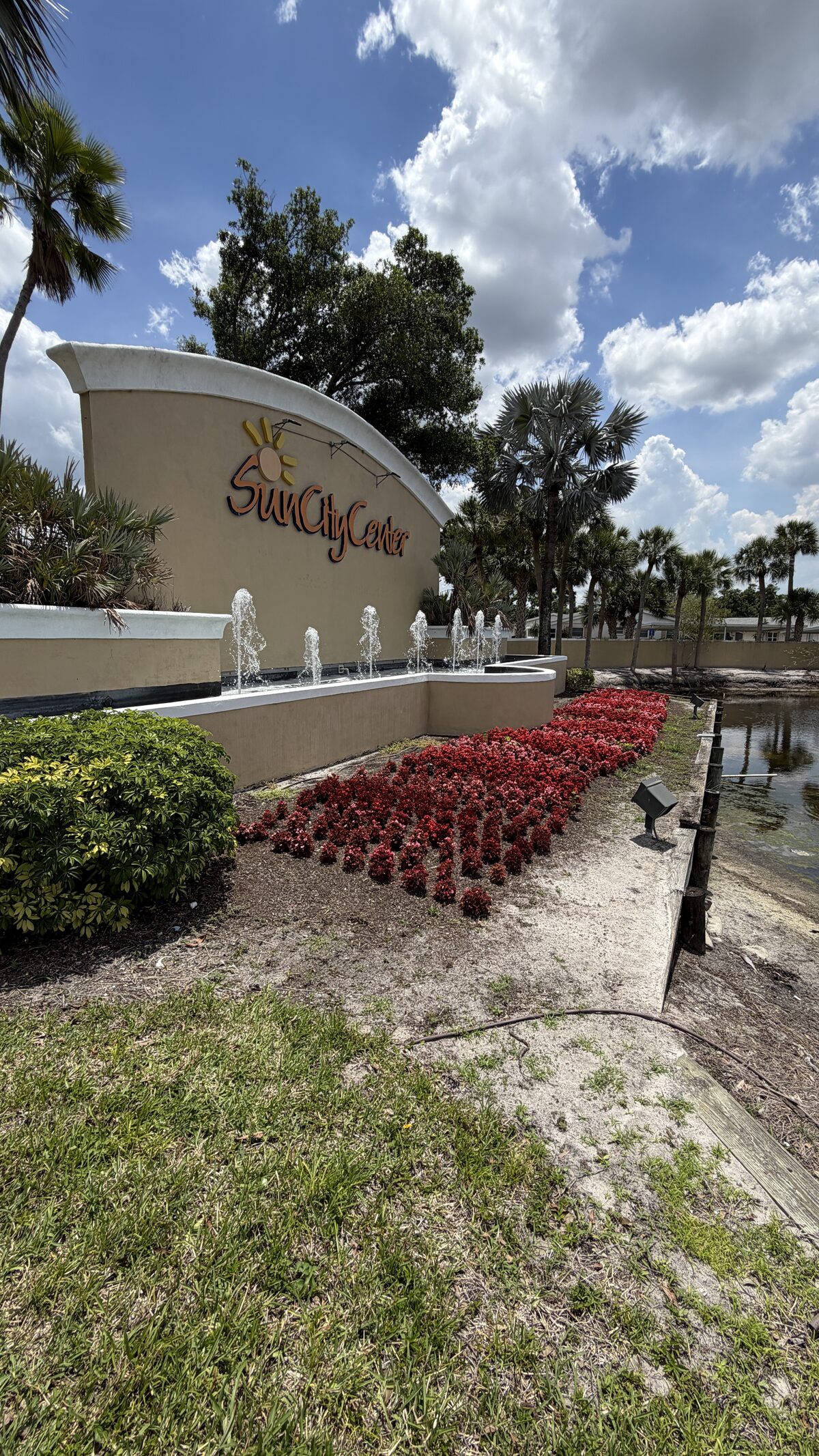 Wide view of the Kings Point entrance
